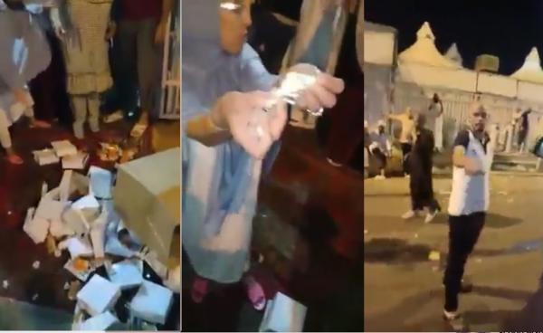 حجاج مغاربة يحتجون على رداءة الاوضاع وسوء المعاملة في مكة