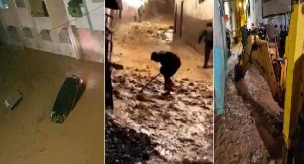 فيضانات بمدينة تطوان جراء الأمطار الغزيرة والسلطات المحلية تتدخل بشكل عاجل(صور+فيديو)