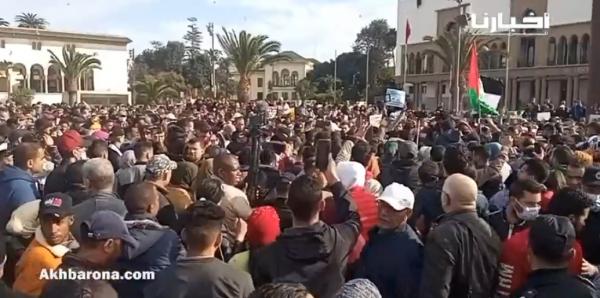 مظاهرات في مدن مغربية في الذكرى الـ11 لحركة 20 فبراير(فيديو)