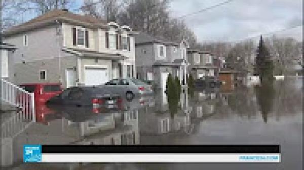 كندا: أمطار متواصلة وسيول تتسبب بأضرار بالغة