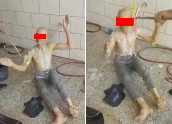 تحميم متشرد ب"الشطابا وصابون غسل السيارات" يثير الغضب على الفايسبوك (فيديو)