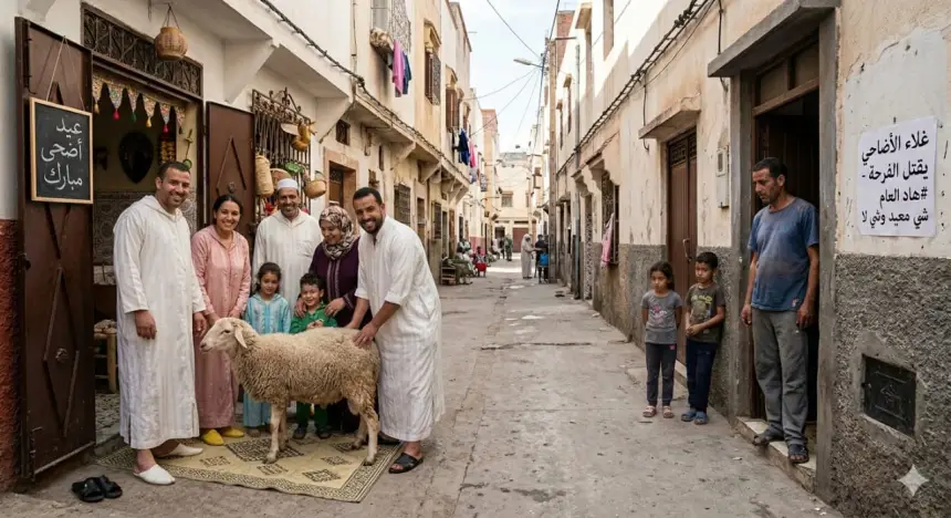 "شي معيد وشي لا".. كيف تحول غلاء الأضاحي إلى "شرخ اجتماعي" يهدد الطمأنينة النفسية للأسر المغربية؟