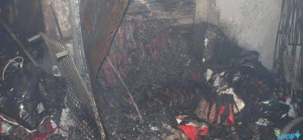 حريق كبير بسوق "كريان الرحامنة" في سيدي مومن،  و غضب أبناء الحي بسبب تأخر المطافئ