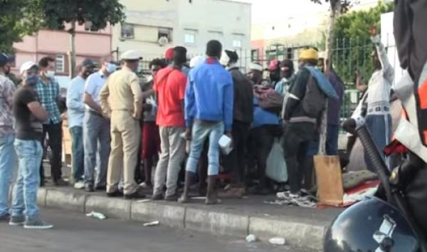 بسبب كورونا...إنزال أمني كثيف بمحيط محطة ولاد زيان من أجل تفكيك مخيم المهاجرين السريين