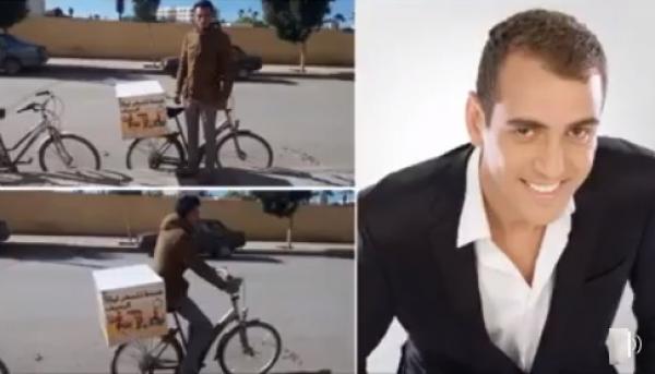 "مومو" يفي بوعده و"هشام" يتوصل اليوم بدراجة كهربائية لمواصلة مشروعه الخاص (صورة)