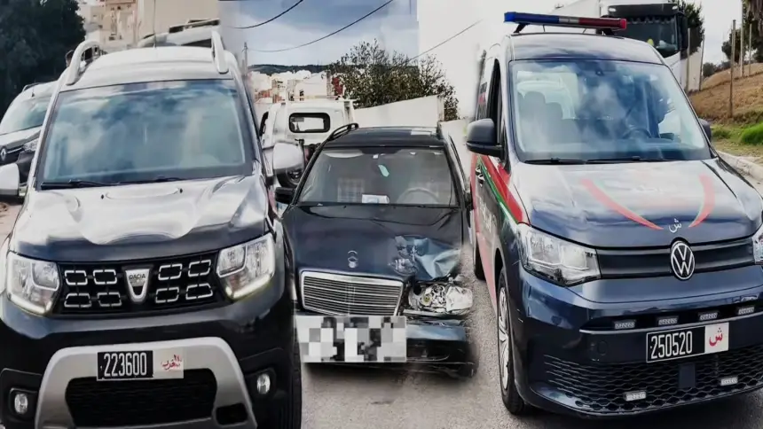 تطوان.. سيارة متورطة في حادثة سير بحي النسبم تستنفر السلطات بعد تخلي صاحبها عنها