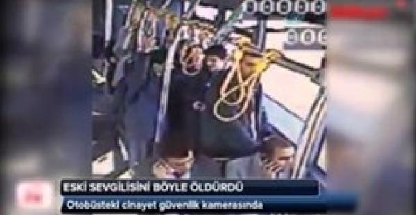 بالفيديو.. لحظة إطلاق شاب الرصاص على حبيبته في «حافلة »