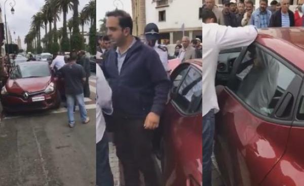 الرباط .. "ولد فشوش" جديد من دولة عربية يتسبب في "روينة" أمام مقر مجلس النواب (فيديو)
