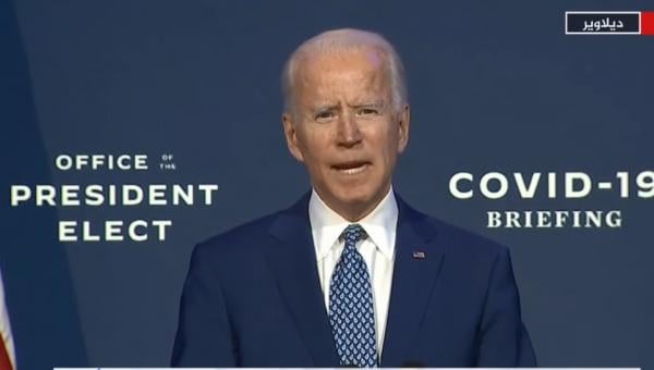 بايدن: لقاح فيروس كورونا سيكون مجانيا للجميع
