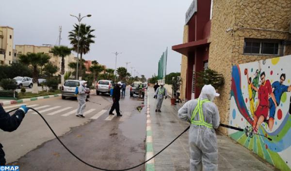 تواصل عمليات التطهير والتعقيم في إقليم خريبكة لمحاصرة فيروس كورونا