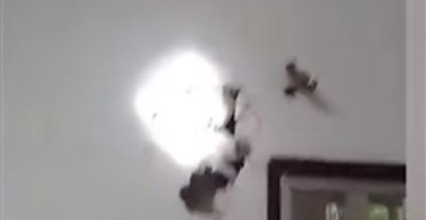 رجل يعثر على مفاجأة غريبة خلف جدران منزله (فيديو)