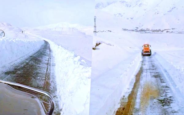 بالفيديو.. السلطات تواصل جهودها لفك العزلة عن المناطق المتضررة بفعل الثلوج الكثيفة