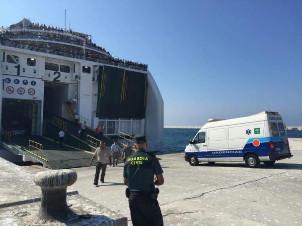 باخرة متوجهة الى الناضور تعود لاسبانيا بسبب طفل مغربي 