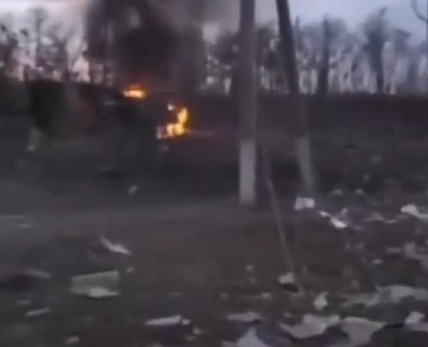 فيديو يظهر آثار القصف الروسي لقاعدة أوكرانية