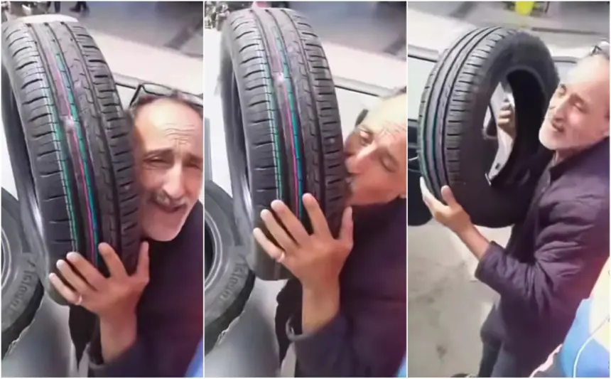 القوة الضاربة.. سخرية واسعة بعد انتشار فيديوهات فرحة اقتناء عجلات السيارة في الجزائر