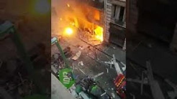 فيديو حصري لمغربي يوثق لحظات انفجار الغاز داخل مخبزة بفرنسا