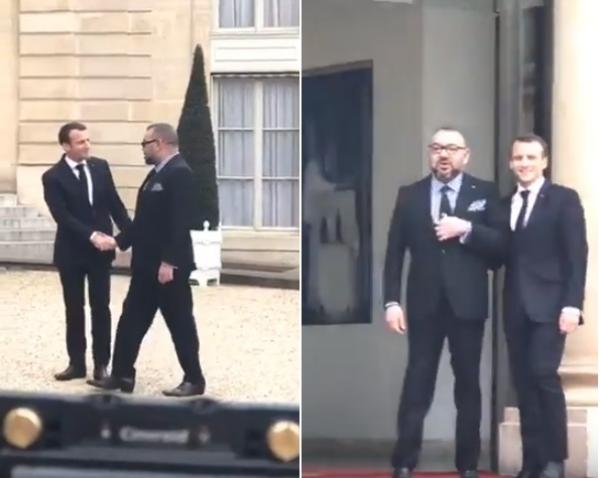 في أول ظهور رسمي بعد عملية القلب..الملك محمد السادس في ضيافة رئيس فرنسا