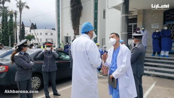 مغادرة متعافين من كوفيد 19 مستشفى سانية الرمل