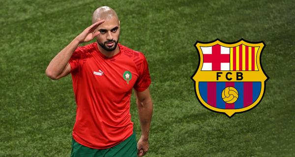 أمرابط "يتفاعل" مع احتفالات برشلونة الفائز بـ"لا ليغا" ...هل هي مغازلة تمهيدا للانضمام إليه؟