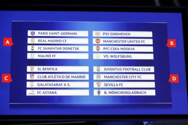 برنامج الجولة الأولى من دوري أبطال أوروبا