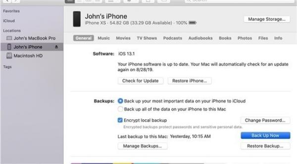 كيف تنشئ نسخة احتياطية لبيانات آي فون على الكمبيوتر