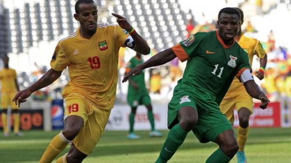 بعشرة لاعبين فقط ، اثيوبيا تضغط على زامبيا و تفرض التعادل