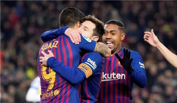 بالفيديو: برشلونة يدهس إشبيلية برباعية ويصعد لوصافة "الليغا"