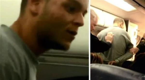 شاب يحاول فتح باب الطائرة على ارتفاع 30 ألف قدم