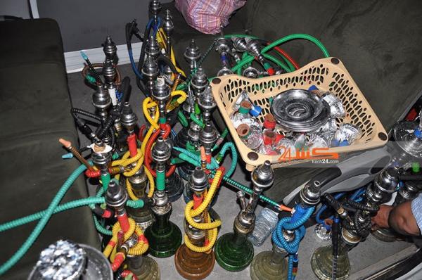 حملات متتالية على مقاهي الشيشة بمرتيل ومصادرة 98 نرجيلة وإيقاف العديد من الأشخاص