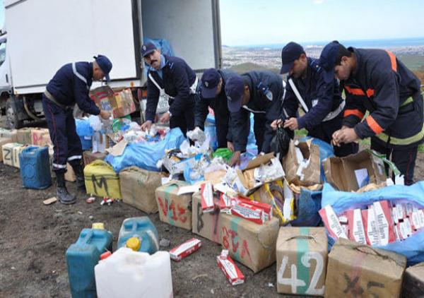 حجز كميات كبيرة من البضائع المهربة بمنطقة عكراش بالرباط