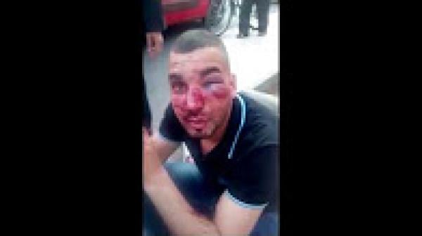 فيديو صادم يوثق حجم الضرر الذي الحقه سائح الماني بسائق طاكسي بمراكش