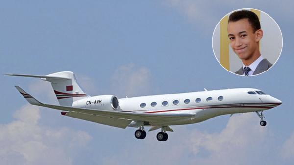 حقيقة الطائرة الفاخرة التي توصل بها ولي العهد مولاي الحسن كهدية