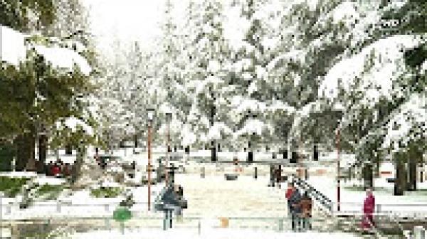 إفران "سويسرا" المغرب الجميلة ترتدي البياض وتستهوي عشاقها