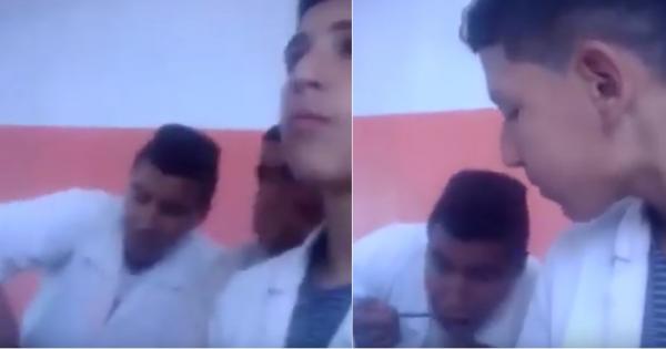 التعليم المغربي يسير نحو الهاوية...تلاميذ يأكلون الكسكس داخل القسم