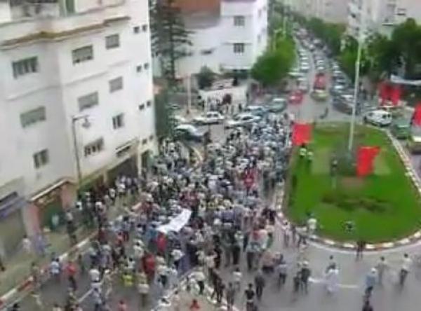 فقدان السيطرة على مسيرة 20 فبراير بتطوان