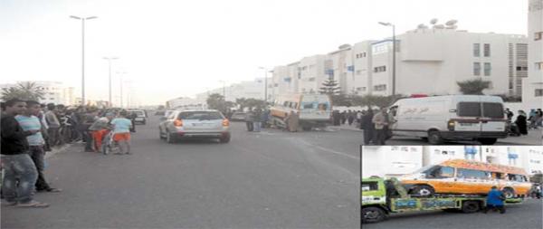  انقلاب سيارة لمؤسسة خصوصية بأكَاديرتحمل على متنها 24 تلميذا وتلميذة 