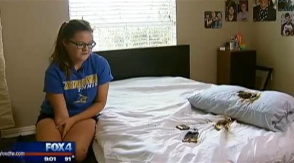 نجاة فتاة أمريكية بعد اشتعال هاتفها "غالاكسي أس 4"