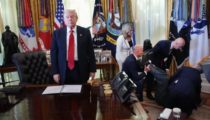 بالفيديو: انهيار مسؤول خلال مؤتمر بالبيت الأبيض.. ورد فعل ترامب يثير انتقادات واسعة
