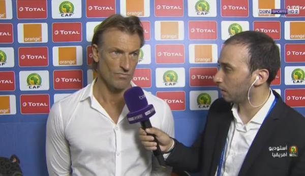 هيرفي رونار يبرر الهزيمة القاسية أمام مصر