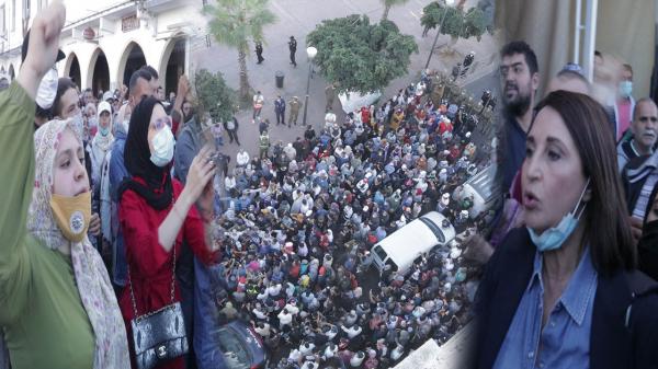 منيب تشارك في احتجاجات البيضاء.."المغاربة راهم عياو بغينا إلغاء جواز التلقيح"