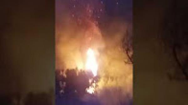 حريق مهول ببني ملال يأتي على عدد هائل من حقول الزيتون والرمان