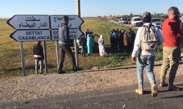 حادثة سير مروعة تفجع عائلة في طفلتها بضواحي سطات(صور)