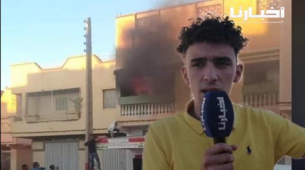 تصريح الشاب الوجدي البطل الذي أنقد أسرة من موت محقق بعد أن التهم حريق هائل منزلهم