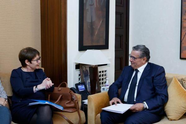 رئيس الحكومة يتباحث مع رئيسة البنك الأوروبي لإعادة الإعمار والتنمية