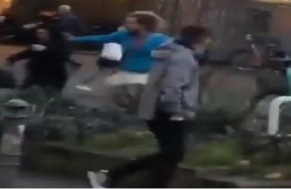 مثلي عربي بألمانيا يحاول نزع حجاب إمرأة مسلمة فكان الرد قاسيا