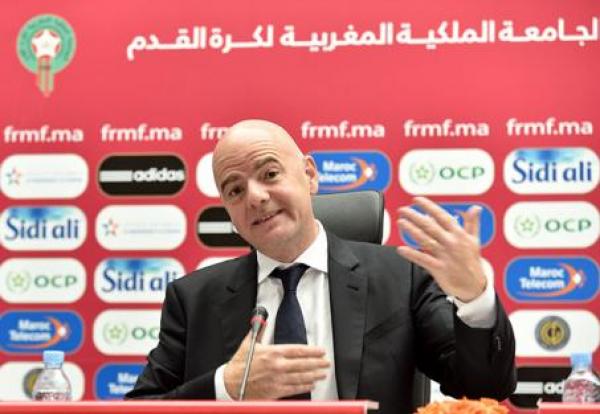 رئيس الفيفا : التناوب بين القارات يجعل المغرب مرشحا لتنظيم مونديال 2026