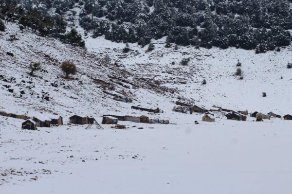 تساقطات مطرية وثلجية هامة تنعش آمال الفلاحين بإقليم خنيفرة (صور)