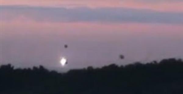 أضواء غريبة بين بين السحاب ببريطانيا تثير حيرة الكثيرين (فيديو)