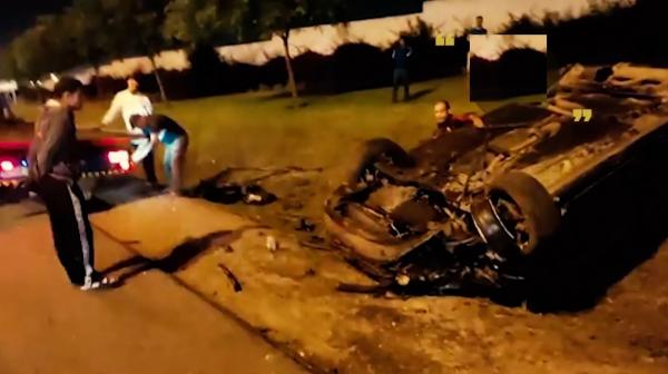 حادثة سير خطيرة بالطريق السيار بالدار البيضاء