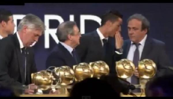 رونالدو يتحدث مع بلاتيني سراً !